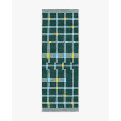 Nano Green Flatwoven Rug - 75 x 215 cm - Rug + Pad System