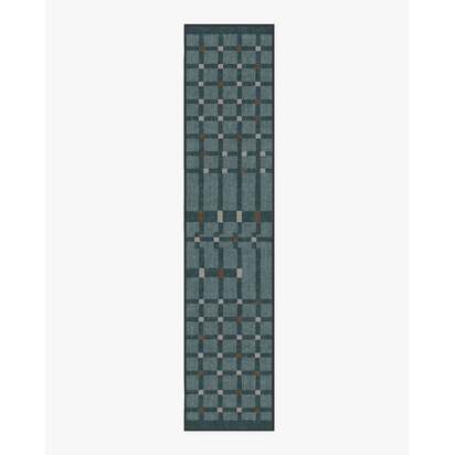 Nano Charcoal Flatwoven Rug - 75 x 365 cm - Rug + Pad System