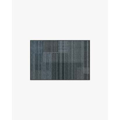 Eira Charcoal Flatwoven Rug - 60 x 90 cm - Rug + Cushioned Pad System