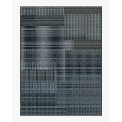 Eira Charcoal Flatwoven Rug - 275 x 365 cm - Rug + Cushioned Pad System