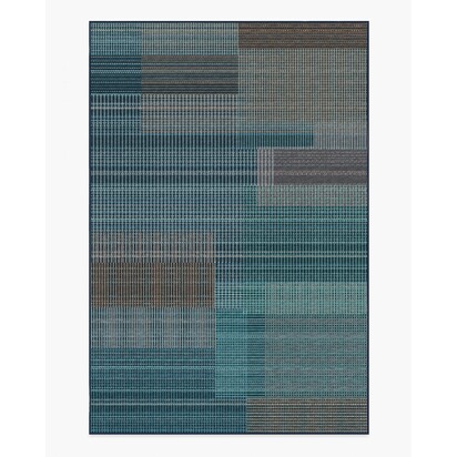 Eira Blue Flatwoven Rug - 200 x 290 cm - Rug + Pad System