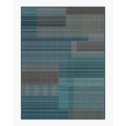 Eira Blue Flatwoven Rug - 275 x 365 cm - Rug + Pad System