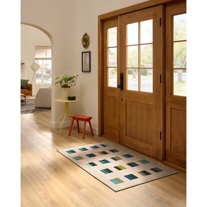Pezzo Teal Flatwoven Rug - 90 x 150 cm - Rug + Pad System