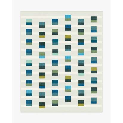 Pezzo Teal Flatwoven Rug - 245 x 305 cm - Rug + Cushioned Pad System