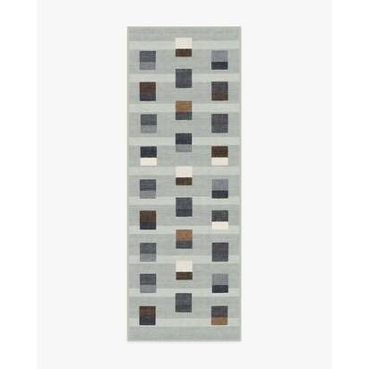 Pezzo Grey Flatwoven Rug - 75 x 215 cm - Rug + Pad System