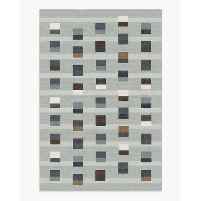 Pezzo Grey Flatwoven Rug - 185 x 275 cm - Rug + Pad System