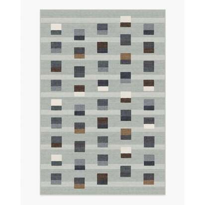 Pezzo Grey Flatwoven Rug - 200 x 290 cm - Rug + Pad System