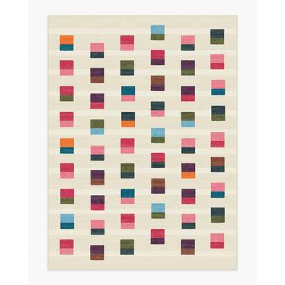 Pezzo Multicolour Flatwoven Rug - 275 x 365 cm - Rug + Pad System