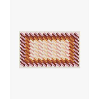 Echo Auburn Flatwoven Rug - 90 x 150 cm - Rug + Pad System