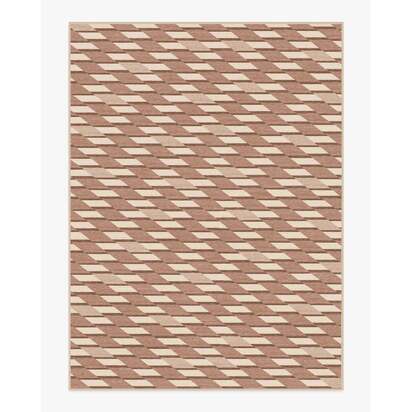 Tess Warm Brown Flatwoven Rug - 275 x 365 cm - Rug + Pad System