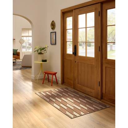 Tess Warm Brown Flatwoven Rug - 275 x 365 cm - Rug + Pad System
