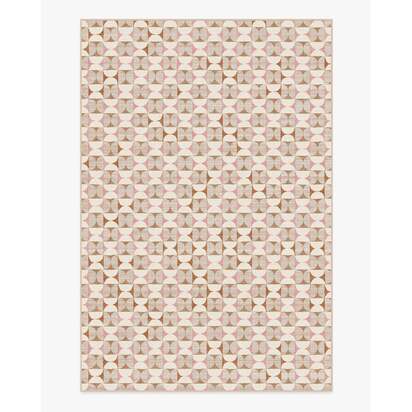 Orana Soft Pink & Natural Flatwoven Rug - 200 x 290 cm - Rug + Pad System