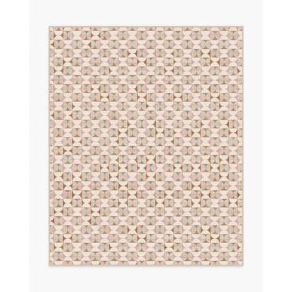 Orana Soft Pink & Natural Flatwoven Rug - 245 x 305 cm - Rug + Cushioned Pad System