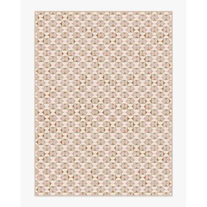 Orana Soft Pink & Natural Flatwoven Rug - 275 x 365 cm - Rug + Cushioned Pad System