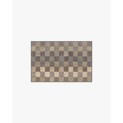 Flux Soft Beige Flatwoven Rug - 60 x 90 cm - Rug + Cushioned Pad System