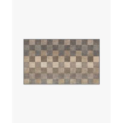 Flux Soft Beige Flatwoven Rug - 90 x 150 cm - Rug + Cushioned Pad System