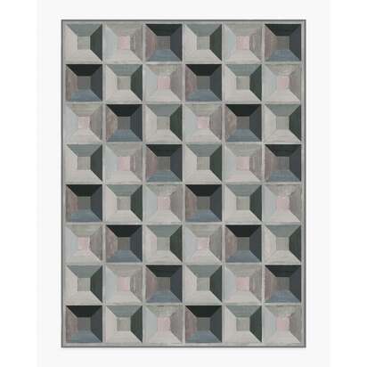 Hedra Grey Flatwoven Rug - 275 x 365 cm - Rug + Pad System