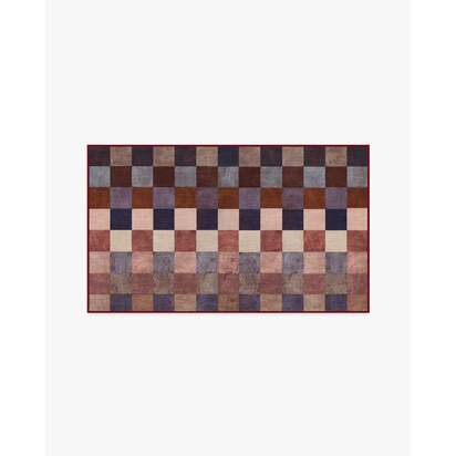 Flux Copper Multicolour Flatwoven Rug - 90 x 150 cm - Rug + Pad System