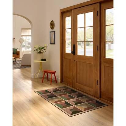 Hedra Soft Auburn Flatwoven Rug - 75 x 215 cm - Rug + Pad System