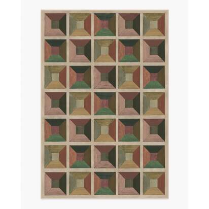 Hedra Soft Auburn Flatwoven Rug - 200 x 290 cm - Rug + Pad System