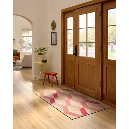 Kya Pink Flatwoven Rug - 245 x 305 cm - Rug + Pad System