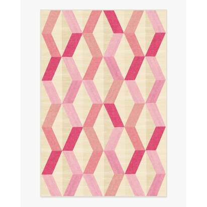 Kya Pink Flatwoven Rug - 185 x 275 cm - Rug + Cushioned Pad System