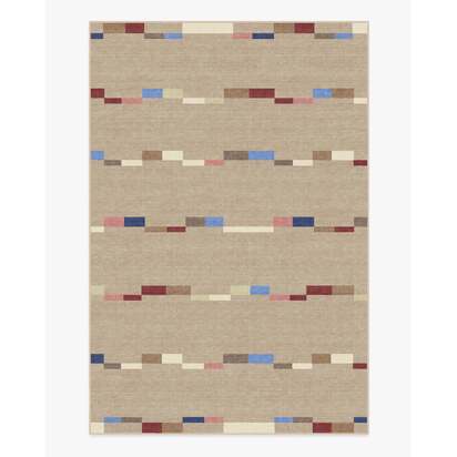 Rift Taupe Flatwoven Rug - 185 x 275 cm - Rug + Pad System