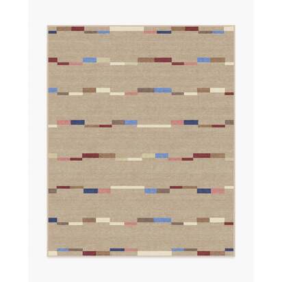 Rift Taupe Flatwoven Rug - 245 x 305 cm - Rug + Pad System