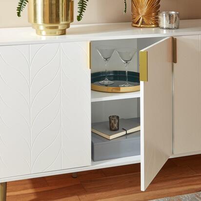 Gloria 3 Door Large Sideboard - White