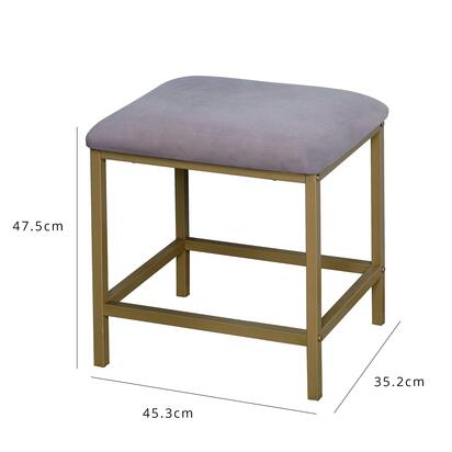 Marie Grey Dressing Table Stool
