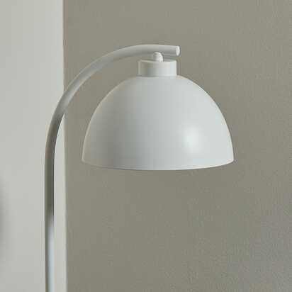 Ashwick 44cm Metal Desk Lamp - White