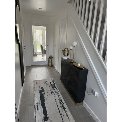 Iliana Medium Radiator Cover in Charcoal Grey