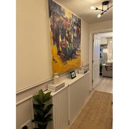 Elspeth Extendable Radiator Cover in Snow White
