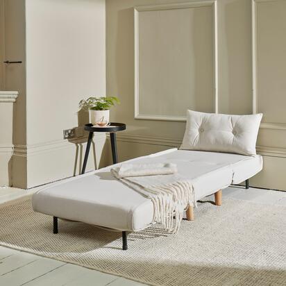 Una Single Sofa Bed - Oatmeal Linen