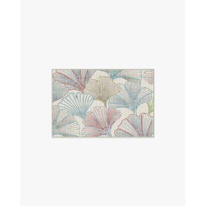 Deniz Blue & Red Flatwoven Rug - 60 x 90 cm - Rug + Pad System