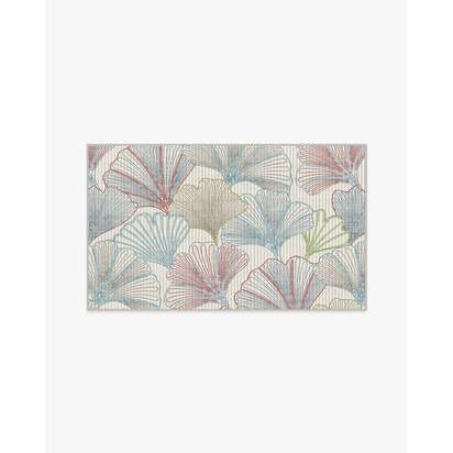 Deniz Blue & Red Flatwoven Rug - 90 x 150 cm - Rug + Pad System