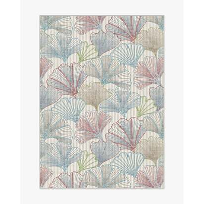 Deniz Blue & Red Flatwoven Rug - 150 x 215 cm - Rug + Cushioned Pad System