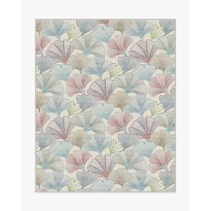 Deniz Blue & Red Flatwoven Rug - 245 x 305 cm - Rug + Cushioned Pad System