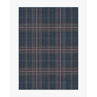 Beckett Navy Flatwoven Rug - 150 x 215 cm - Rug + Pad System