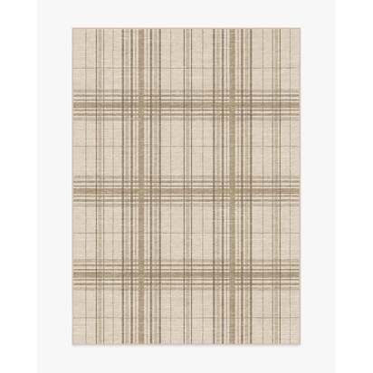 Beckett Neutral Flatwoven Rug - 150 x 215 cm - Rug + Cushioned Pad System