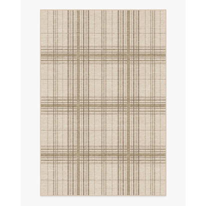 Beckett Neutral Flatwoven Rug - 185 x 275 cm - Rug + Cushioned Pad System