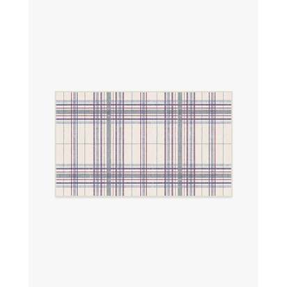 Beckett Blue & Red Flatwoven Rug - 90 x 150 cm - Rug + Pad System