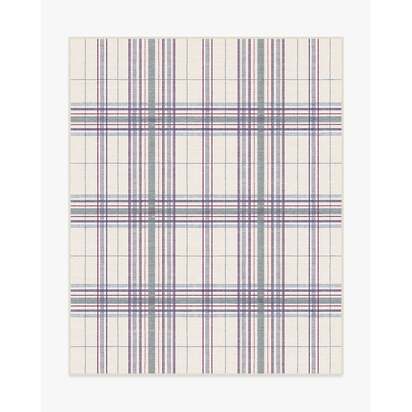 Beckett Blue & Red Flatwoven Rug - 245 x 305 cm - Rug + Pad System