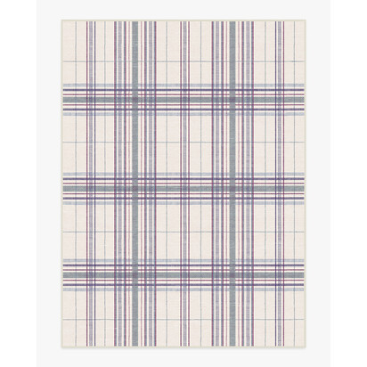 Beckett Blue & Red Flatwoven Rug - 275 x 365 cm - Rug + Cushioned Pad System