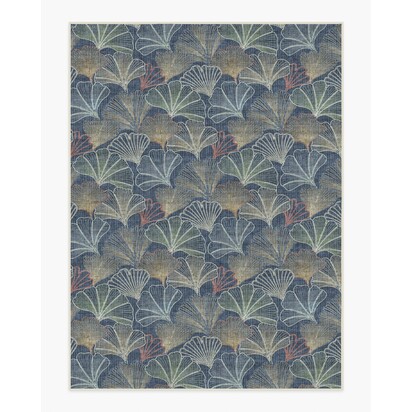 Deniz Navy Flatwoven Rug - 275 x 365 cm - Rug + Pad System