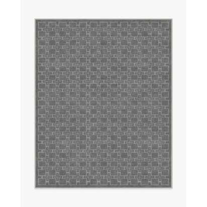 Fletcher Grey Flatwoven Rug - 245 x 305 cm - Rug + Cushioned Pad System