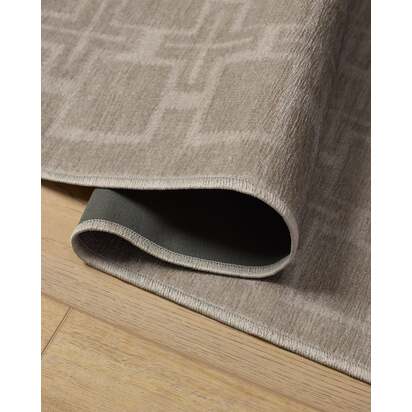 Fletcher Neutral Flatwoven Rug - 75 x 215 cm - Rug + Pad System