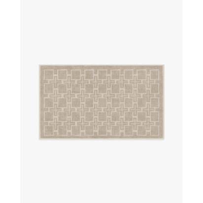 Fletcher Neutral Flatwoven Rug - 90 x 150 cm - Rug + Cushioned Pad System