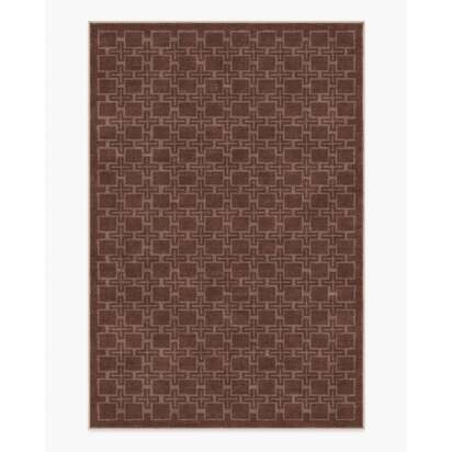 Fletcher Rust Flatwoven Rug - 185 x 275 cm - Rug + Pad System