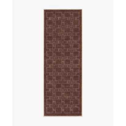 Fletcher Rust Flatwoven Rug - 75 x 215 cm - Rug + Cushioned Pad System